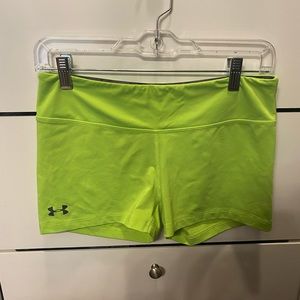 Neon Green spandex shorts